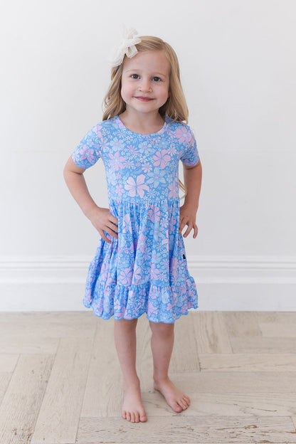 Posie - Ruffle Dress Blush Lotus
