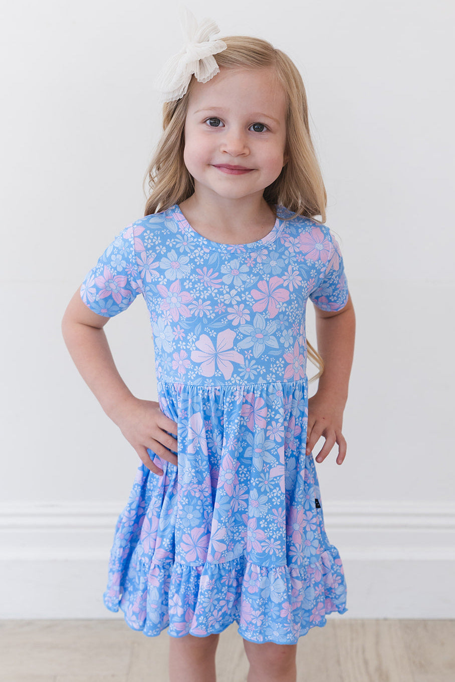 Posie - Ruffle Dress Blush Lotus