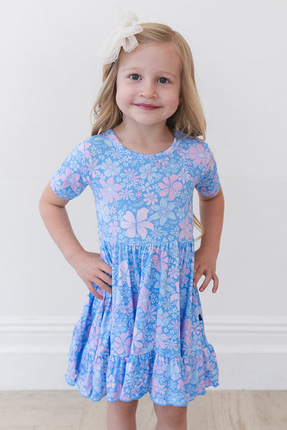 Posie - Ruffle Dress Blush Lotus