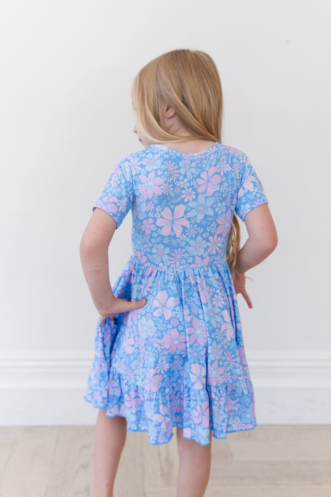 Posie - Ruffle Dress Blush Lotus