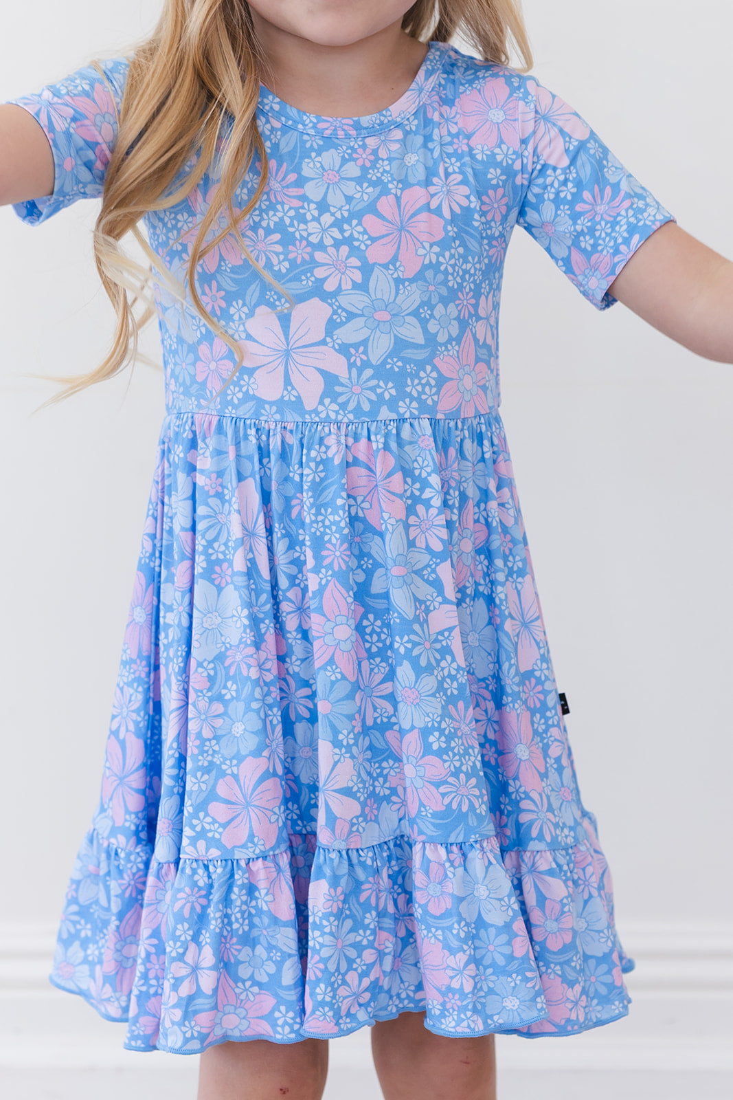 Posie - Ruffle Dress Blush Lotus