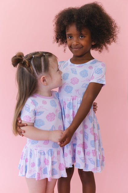 Cove - Ruffle Dress Blush Lotus