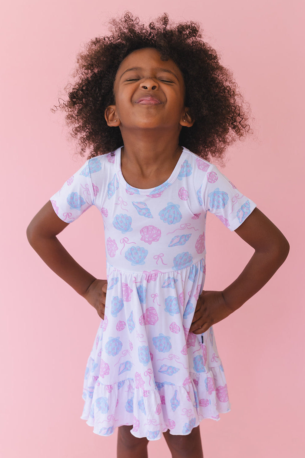 Cove - Ruffle Dress Blush Lotus