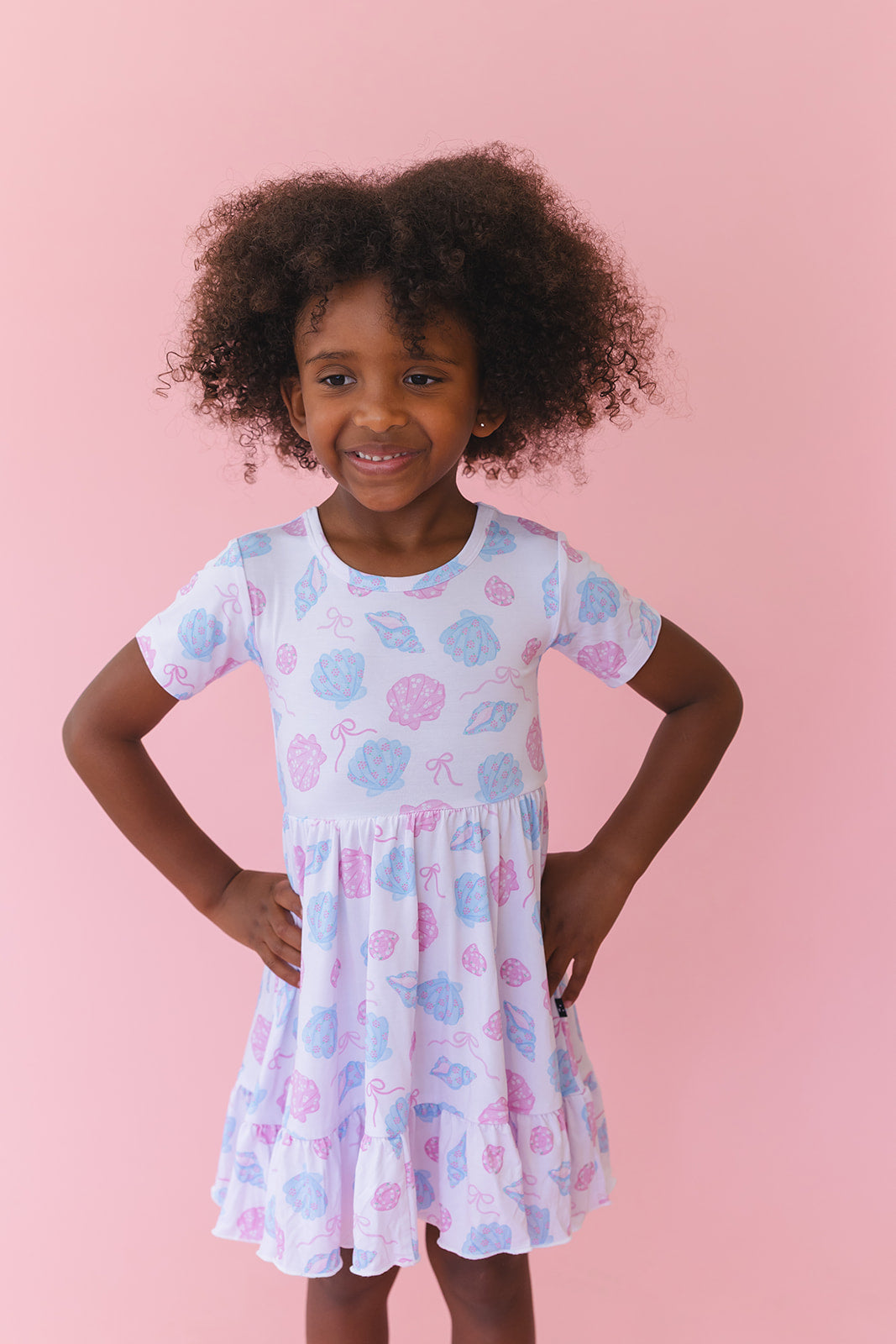 Cove - Ruffle Dress Blush Lotus