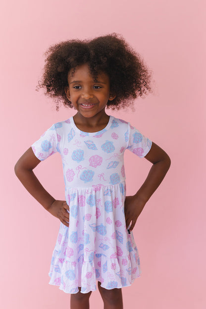 Cove - Ruffle Dress Blush Lotus
