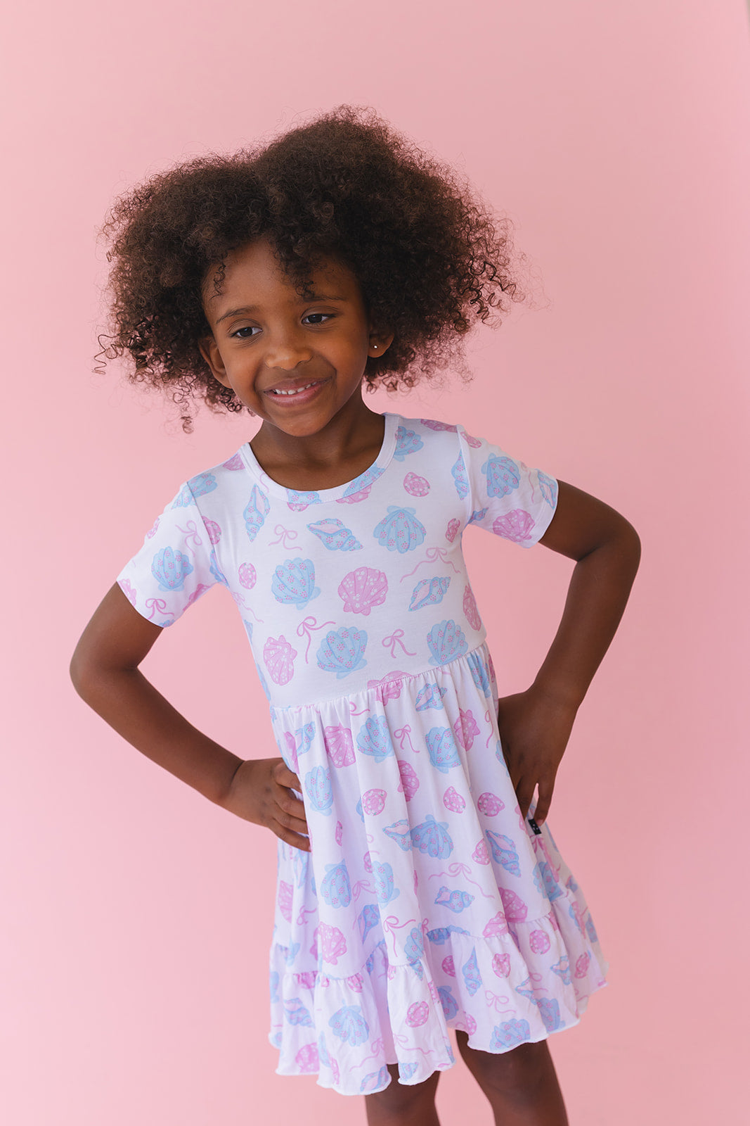 Cove - Ruffle Dress Blush Lotus