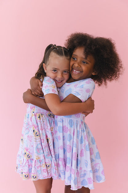 Cove - Ruffle Dress Blush Lotus