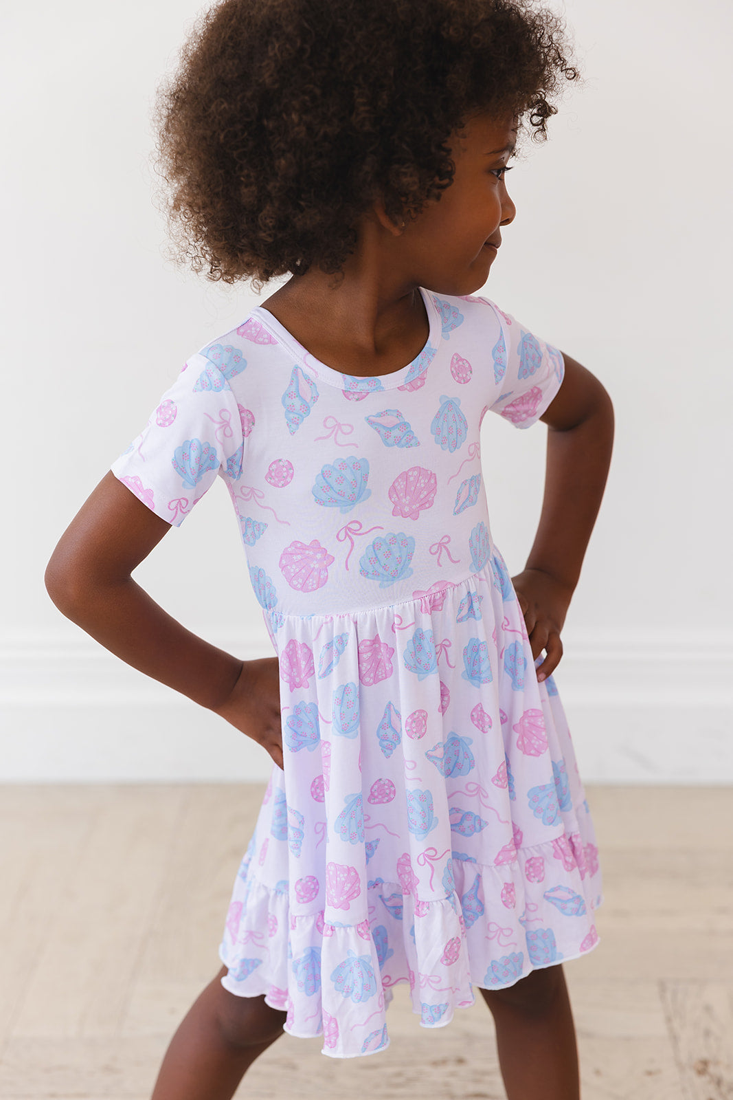 Cove - Ruffle Dress Blush Lotus