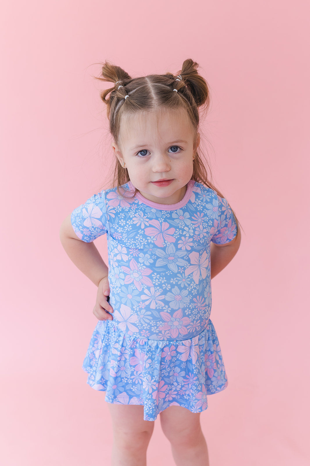 Posie - Bodysuit Dress Blush Lotus
