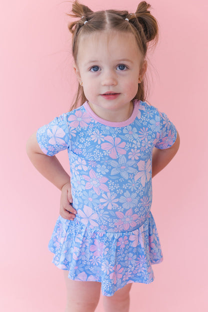 Posie - Bodysuit Dress Blush Lotus