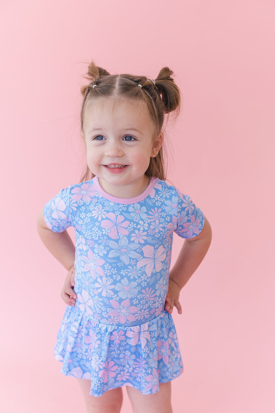 Posie - Bodysuit Dress Blush Lotus