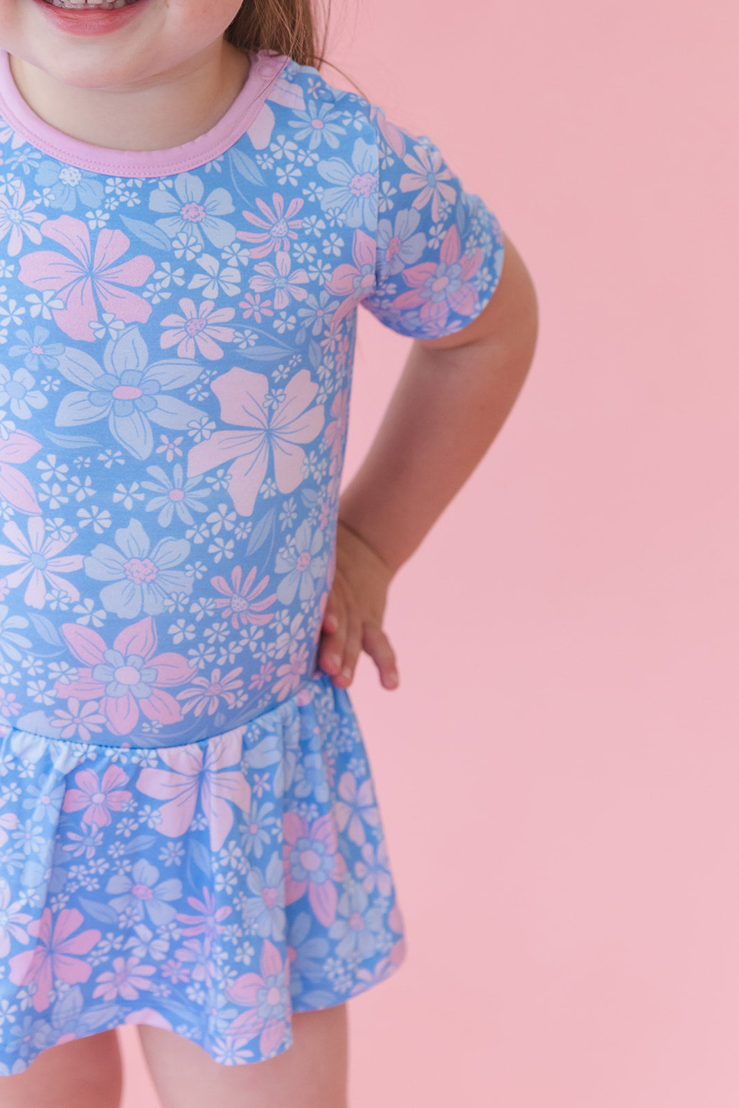 Posie - Bodysuit Dress Blush Lotus