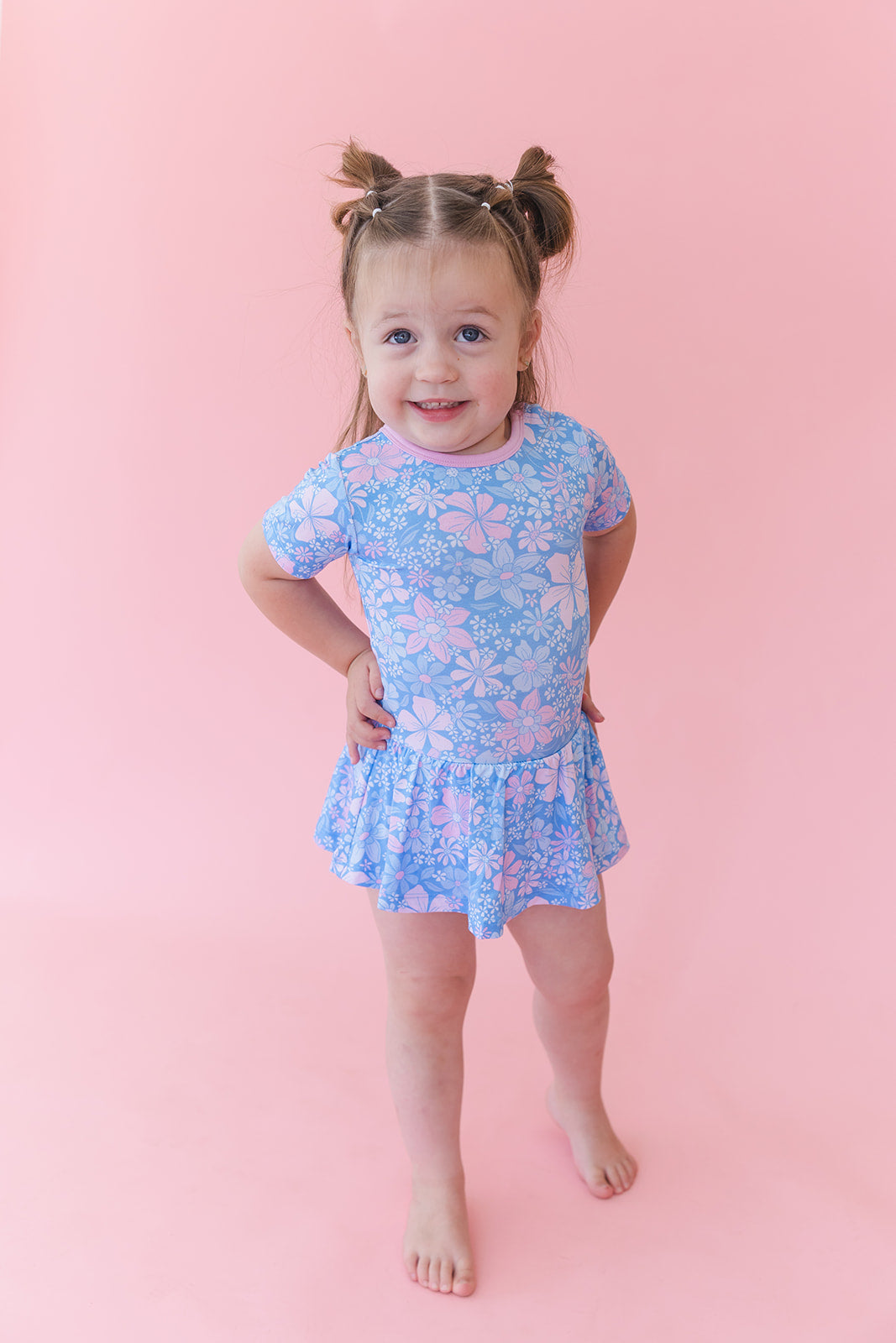Posie - Bodysuit Dress Blush Lotus