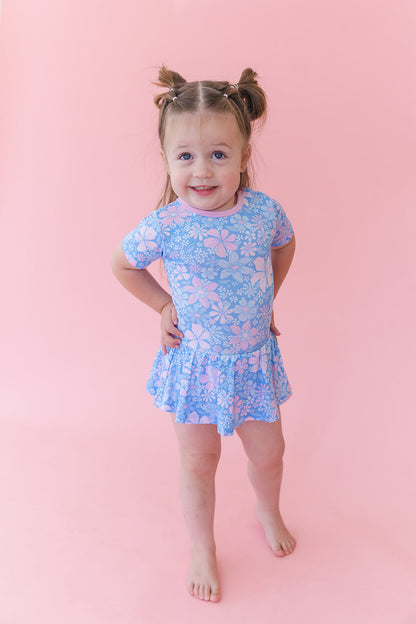 Posie - Bodysuit Dress Blush Lotus