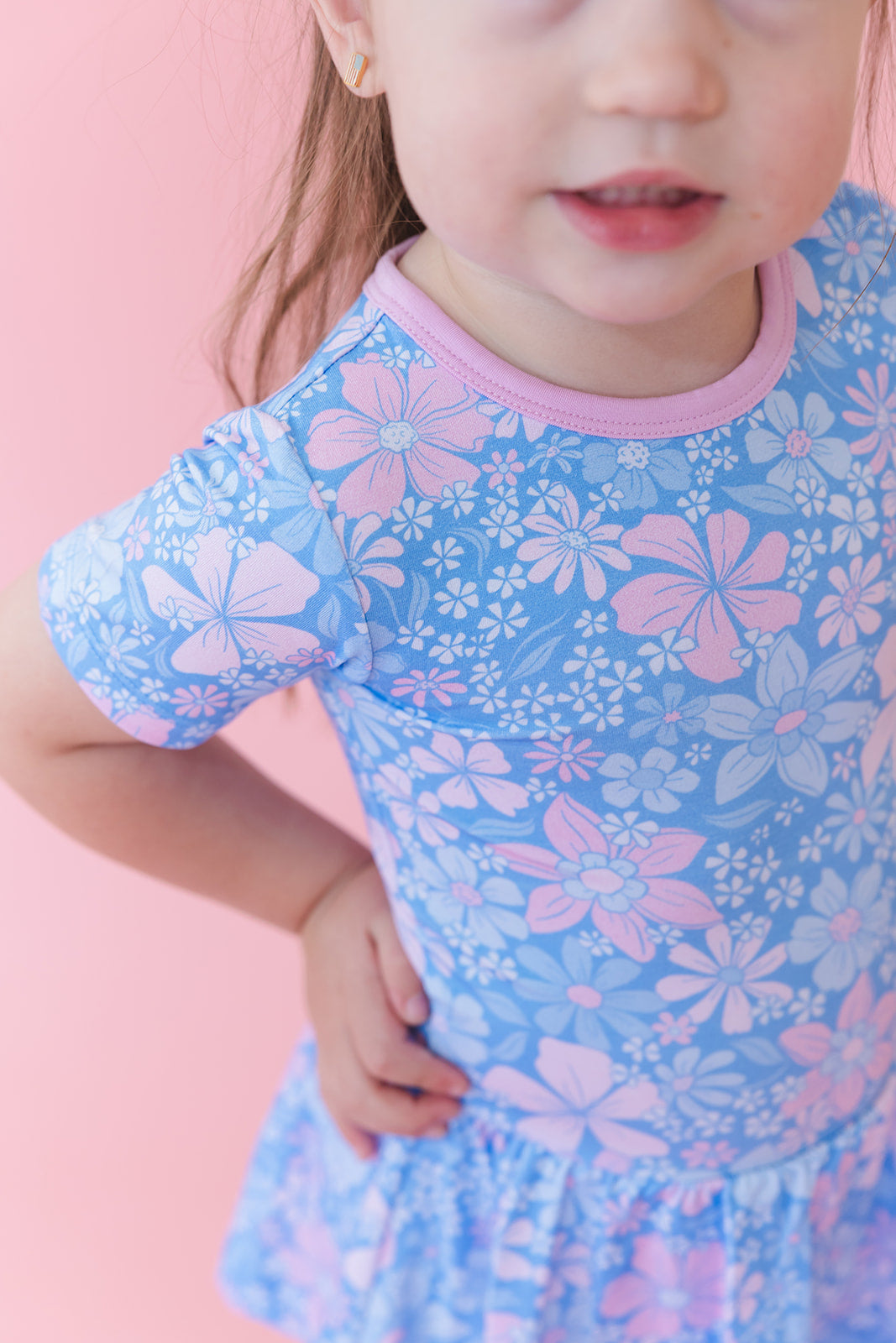 Posie - Bodysuit Dress Blush Lotus