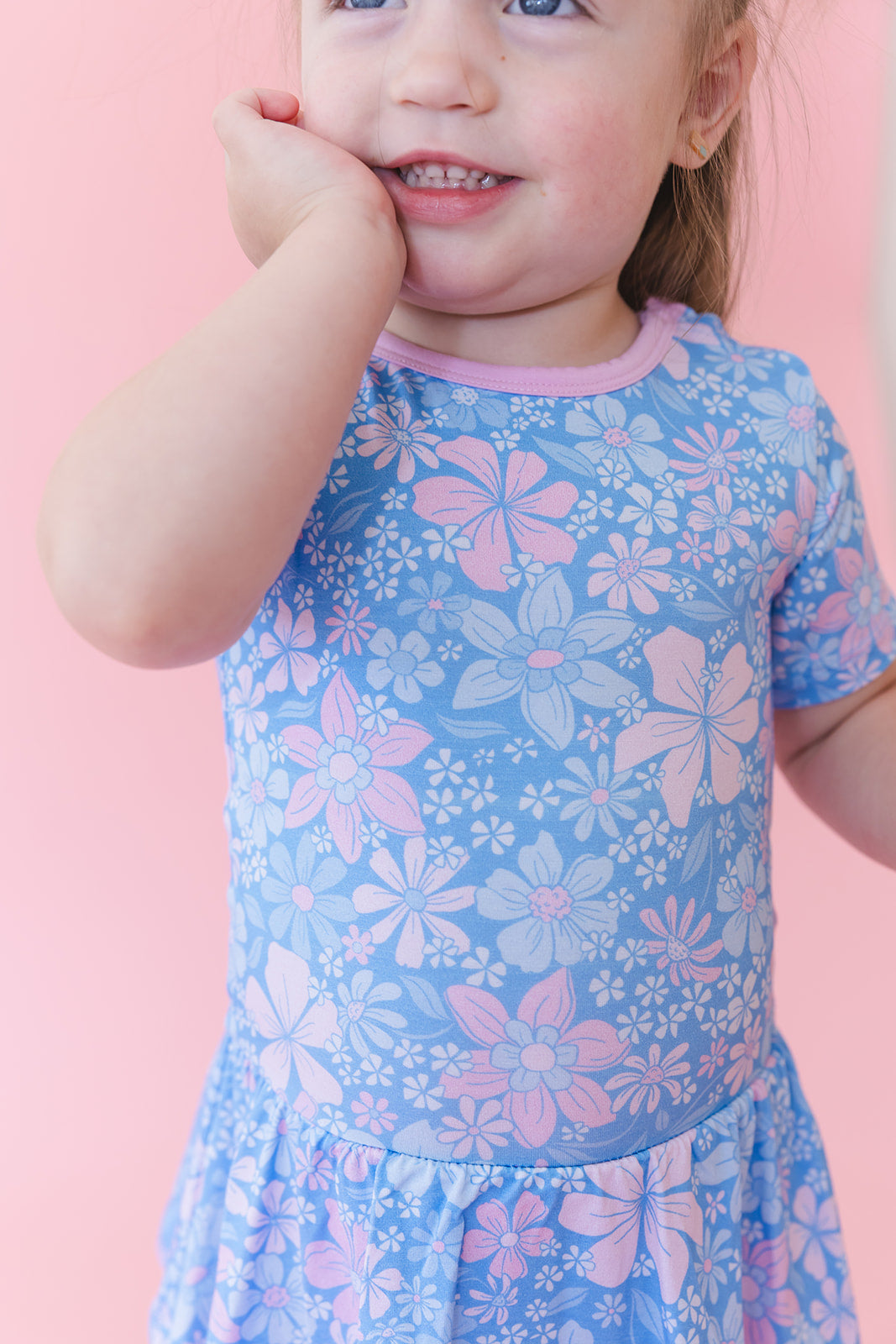 Posie - Bodysuit Dress Blush Lotus