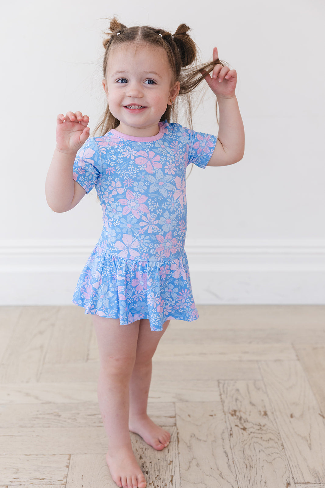 Posie - Bodysuit Dress Blush Lotus