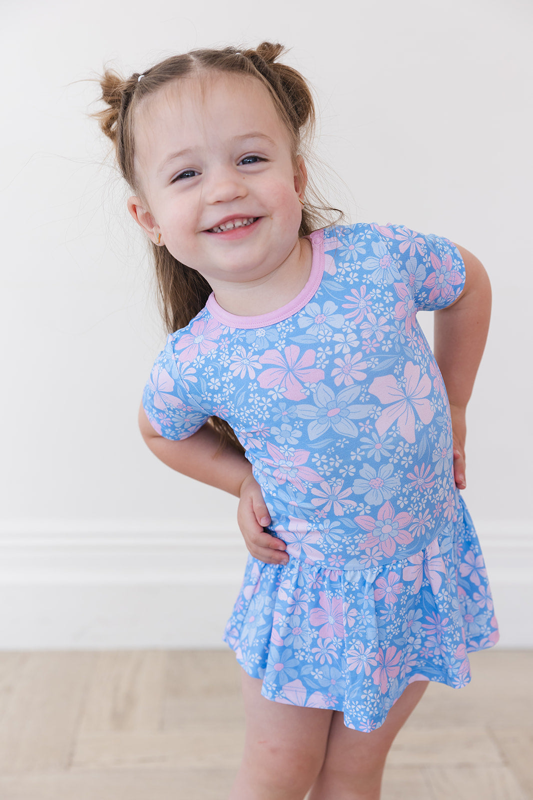 Posie - Bodysuit Dress Blush Lotus