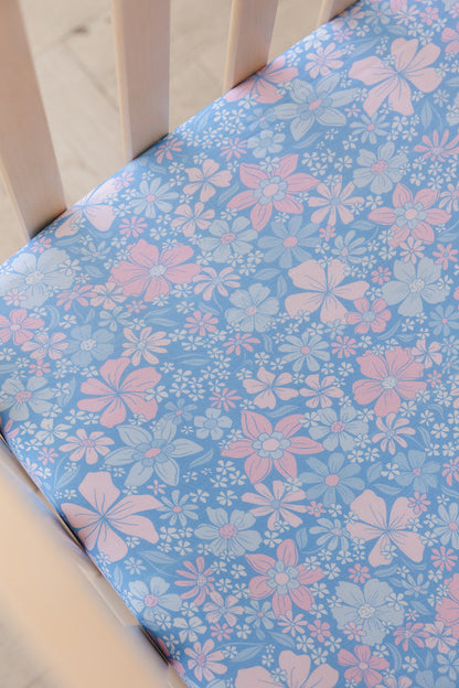 Posie - Crib Sheet Blush Lotus