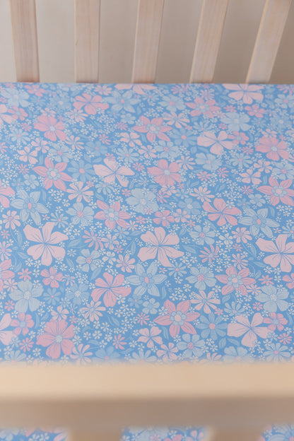 Posie - Crib Sheet Blush Lotus