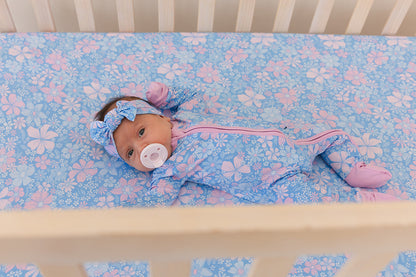 Posie - Crib Sheet Blush Lotus