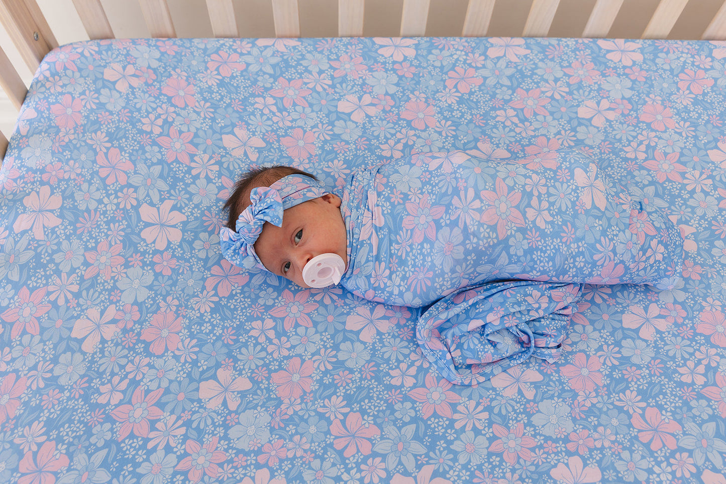 Posie - Crib Sheet Blush Lotus