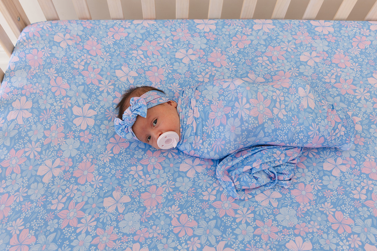 Posie - Crib Sheet Blush Lotus