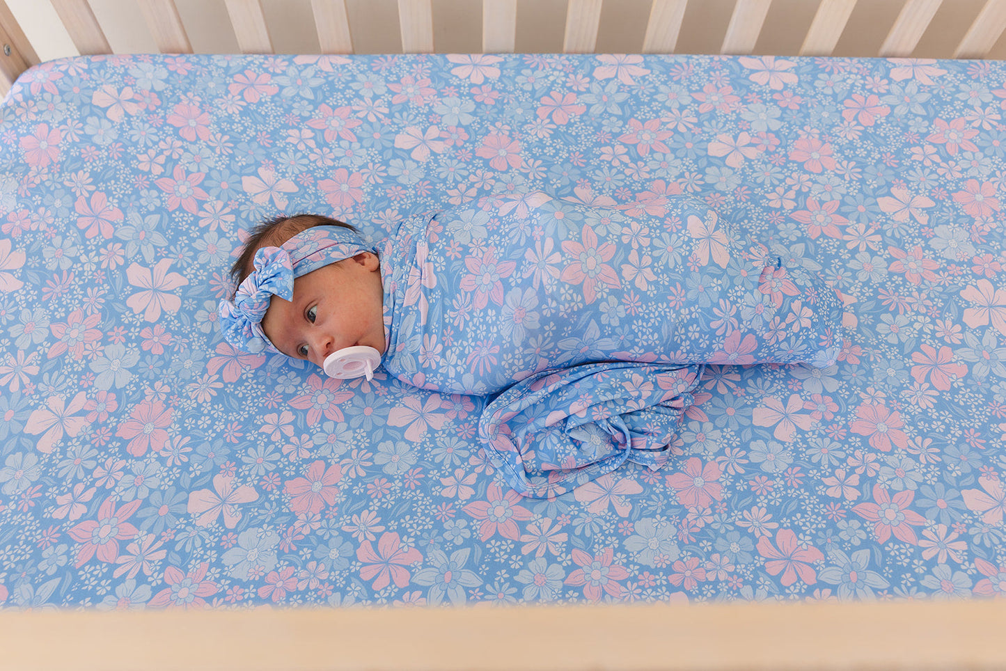 Posie - Crib Sheet Blush Lotus