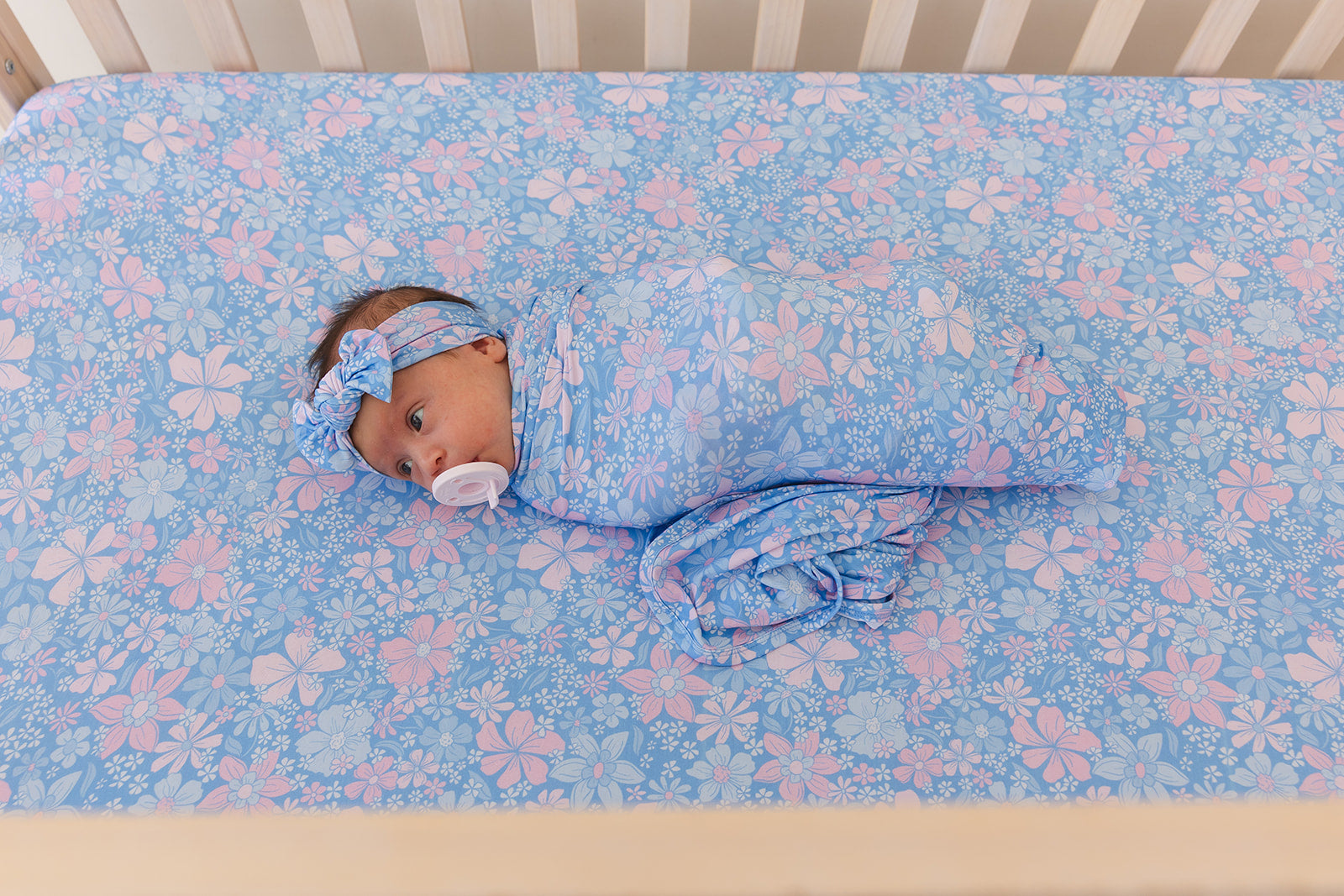 Posie - Crib Sheet Blush Lotus