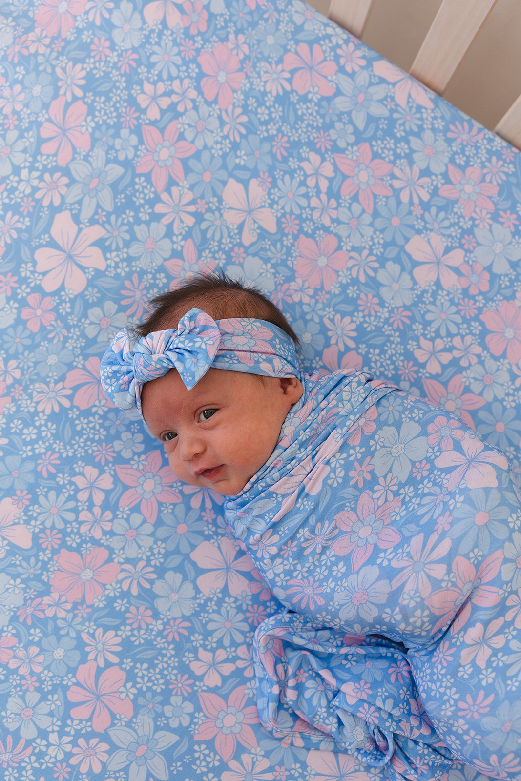 Posie - Crib Sheet Blush Lotus