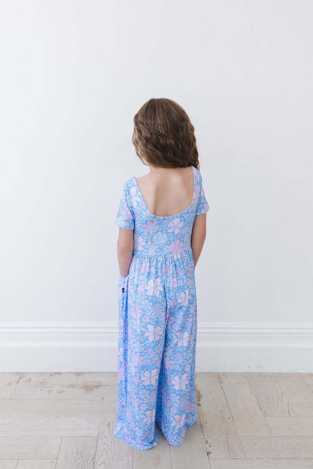 Posie - Wide-leg Romper Blush Lotus