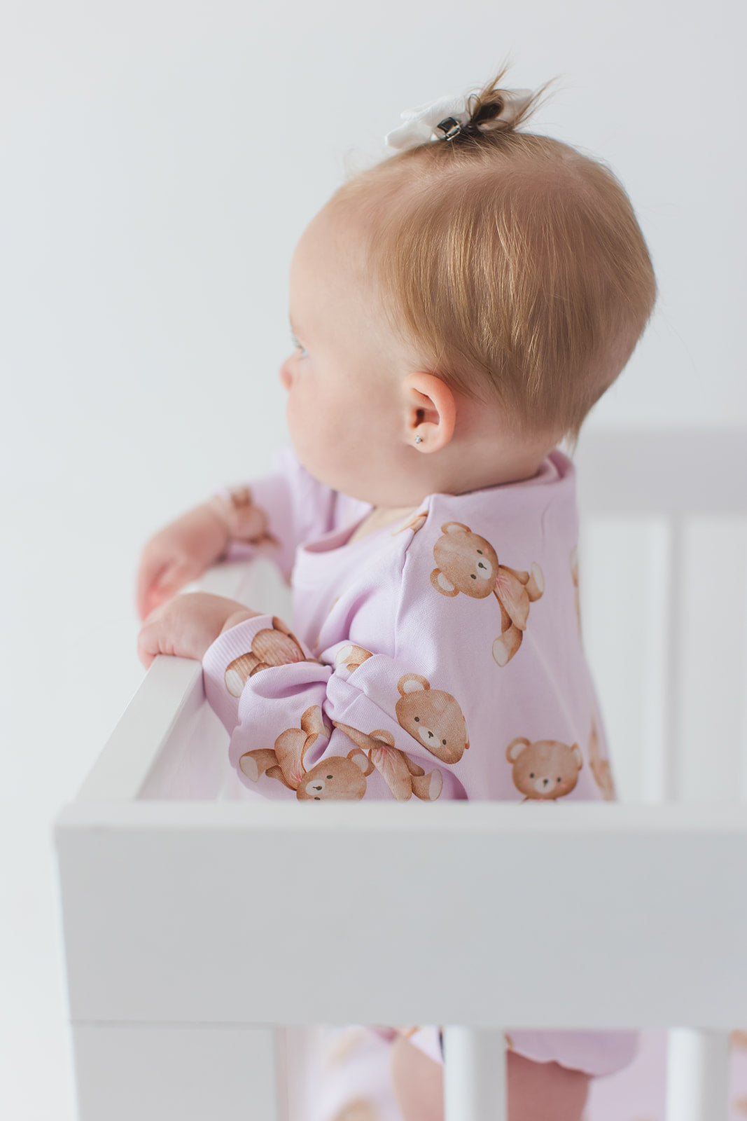 Teddy - Cloud Terry Bubble Romper Blush Lotus