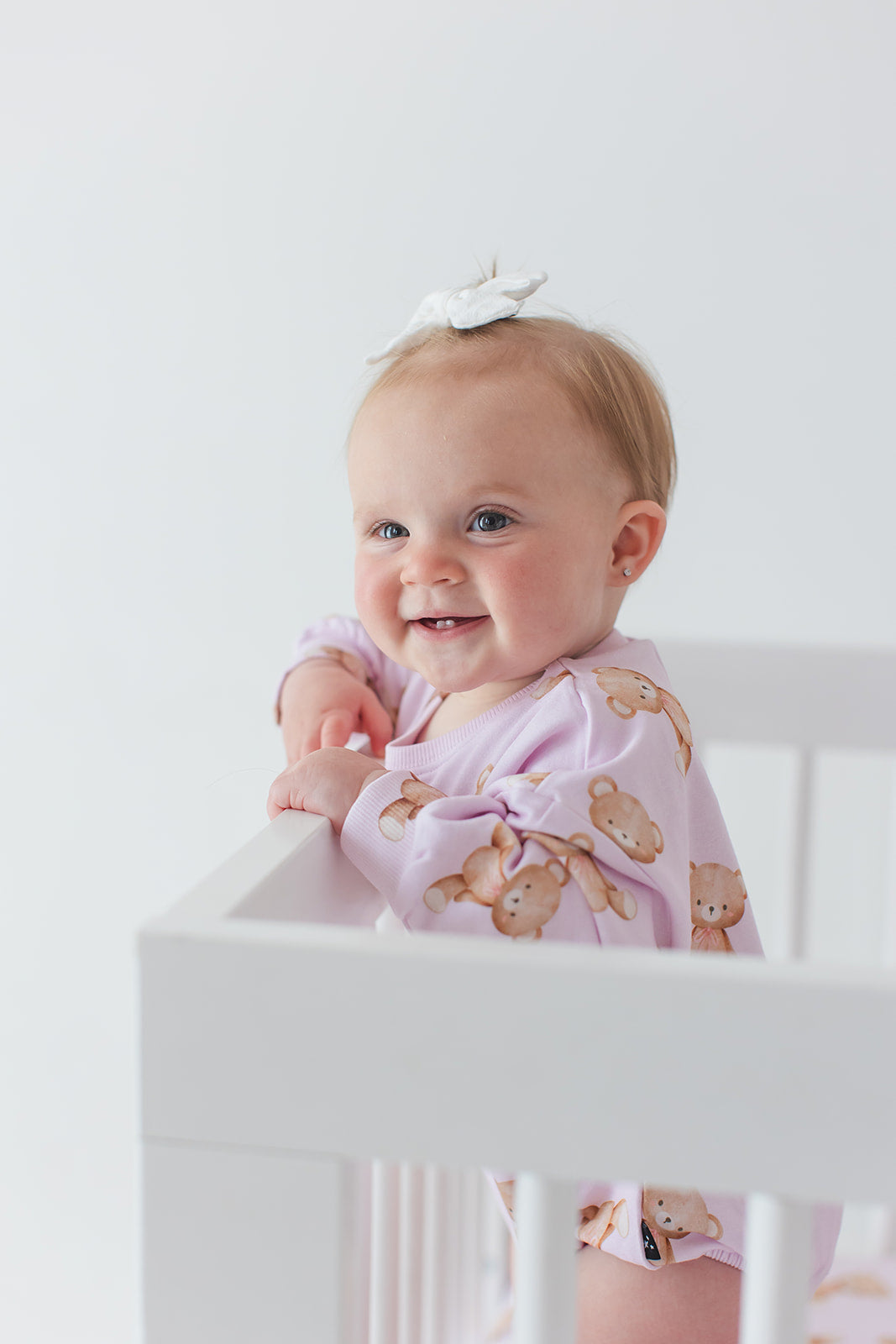 Teddy - Cloud Terry Bubble Romper Blush Lotus