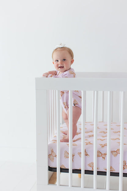 Teddy - Cloud Terry Bubble Romper Blush Lotus
