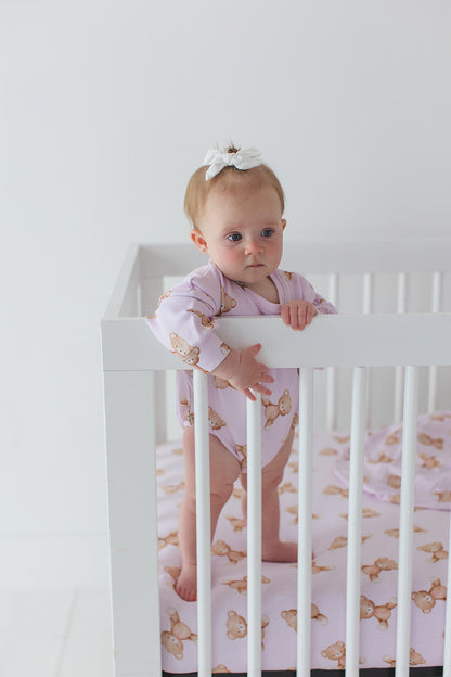 Teddy - Cloud Terry Bubble Romper Blush Lotus