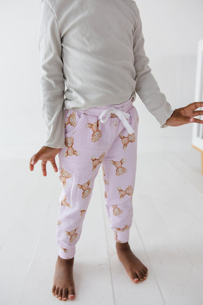 Teddy - Cloud Terry Jogger Blush Lotus