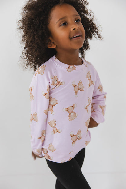 Teddy - Cloud Terry Sweatshirt Blush Lotus
