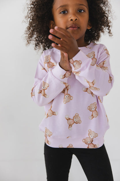 Teddy - Cloud Terry Sweatshirt Blush Lotus