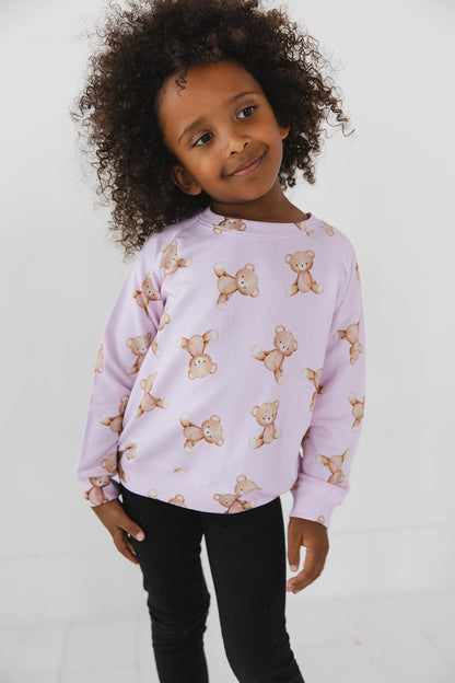 Teddy - Cloud Terry Sweatshirt Blush Lotus