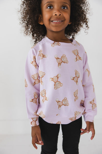 Teddy - Cloud Terry Sweatshirt Blush Lotus