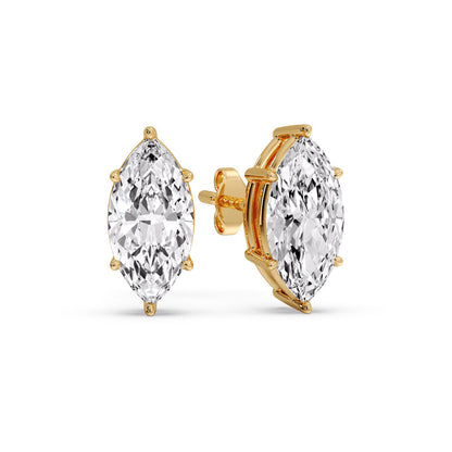 Marquise Diamond 6 Prong Stud Earrings Fascinating Diamonds