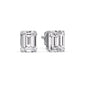 Emerald Cut Diamond Stud Earrings Fascinating Diamonds