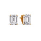 Emerald Cut Diamond Stud Earrings Fascinating Diamonds