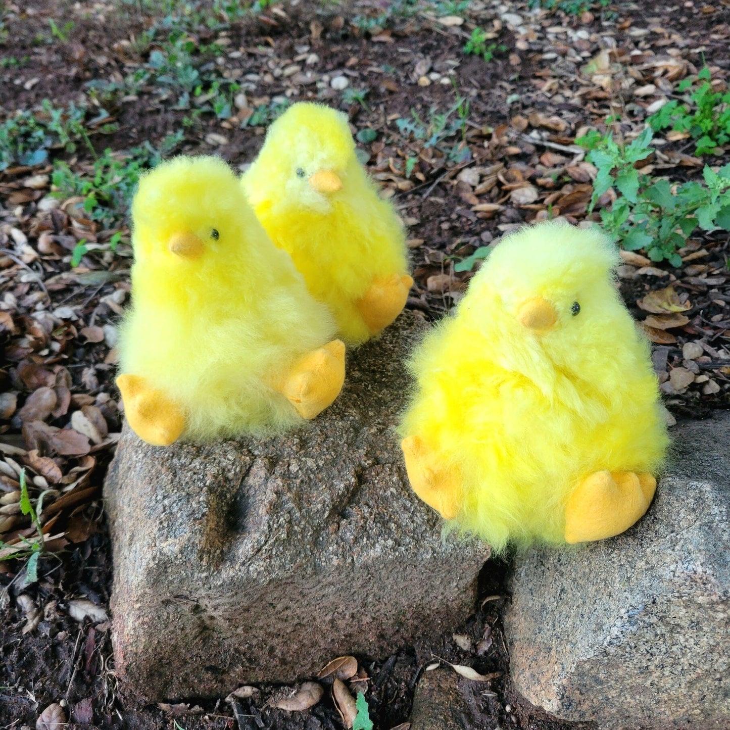 5" Fur Alpaca Yellow Chick Purely Alpaca