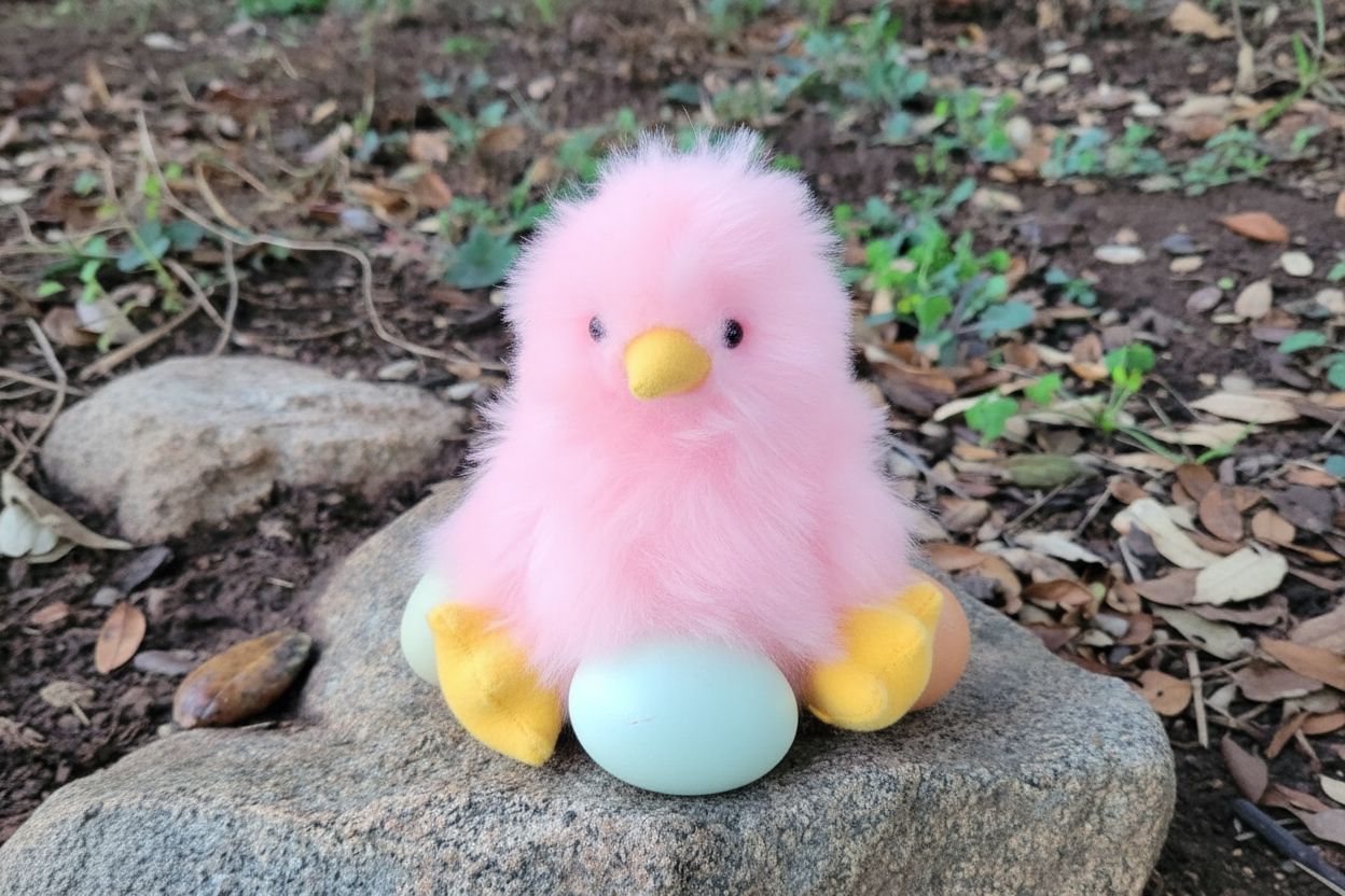 5" Fur Alpaca Yellow Chick Purely Alpaca