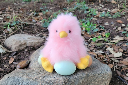 5" Fur Alpaca Yellow Chick Purely Alpaca