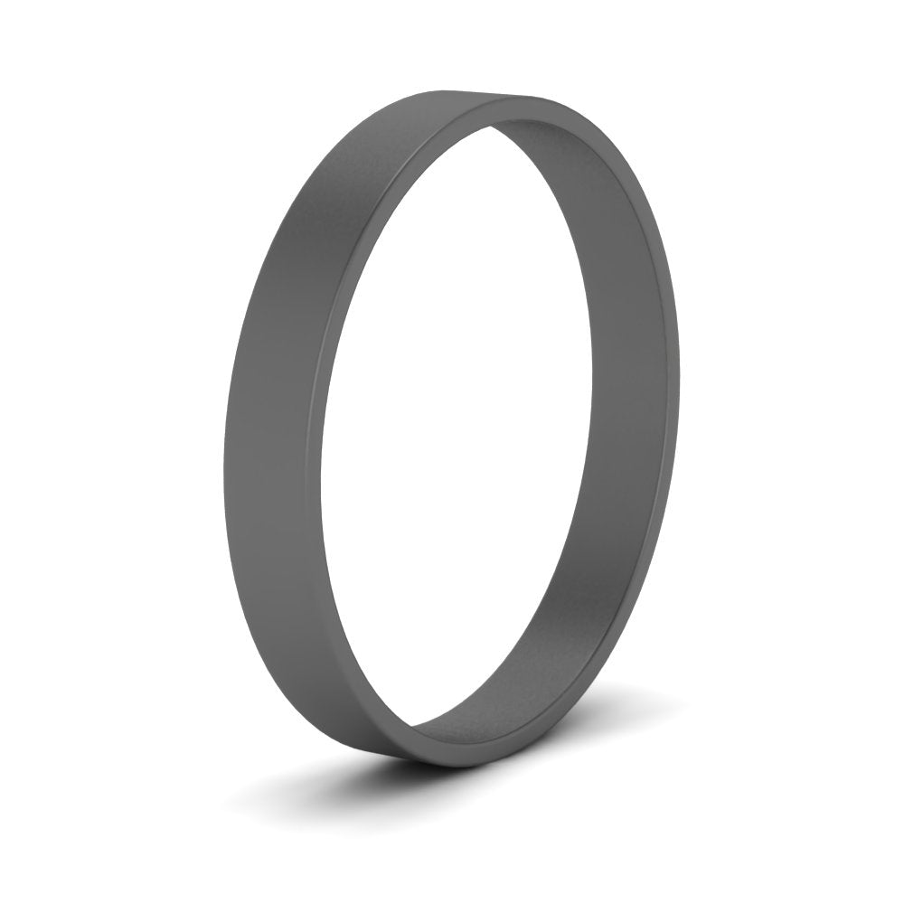 5 mm Flat Gold Wedding Band Fascinating Diamonds