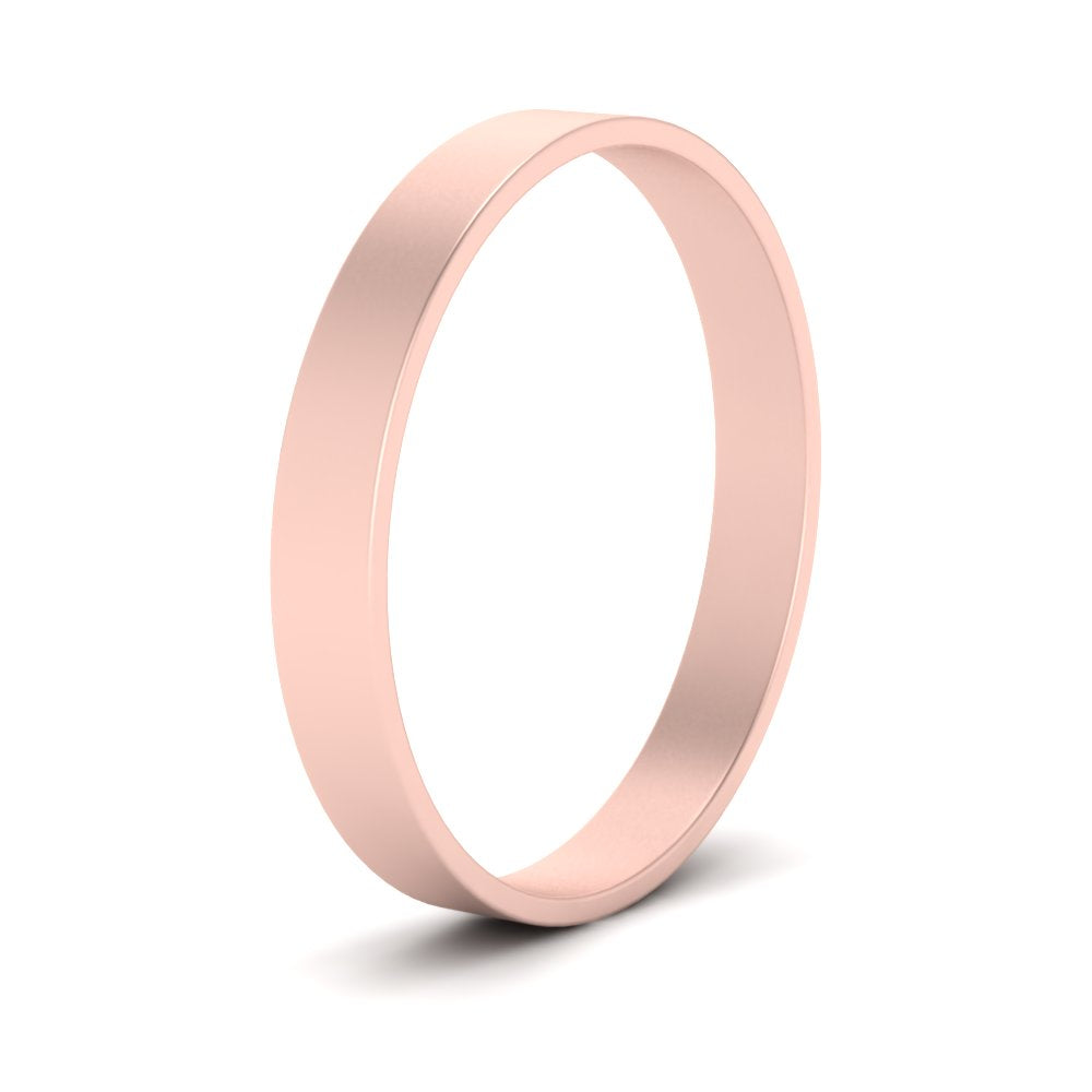 5 mm Flat Gold Wedding Band Fascinating Diamonds