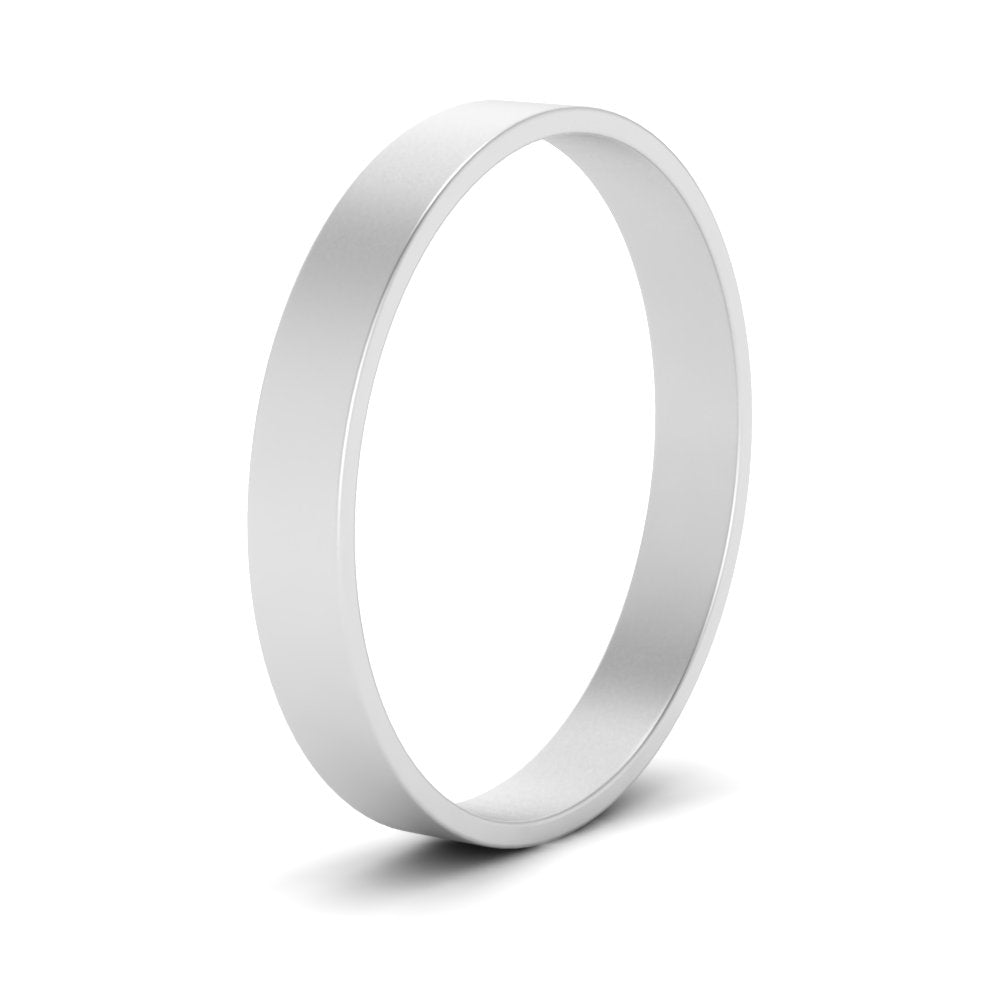5 mm Flat Gold Wedding Band Fascinating Diamonds