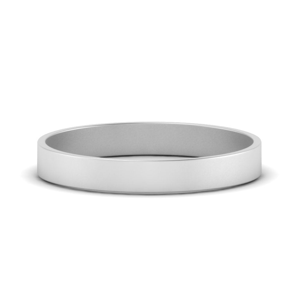 5 mm Flat Gold Wedding Band Fascinating Diamonds
